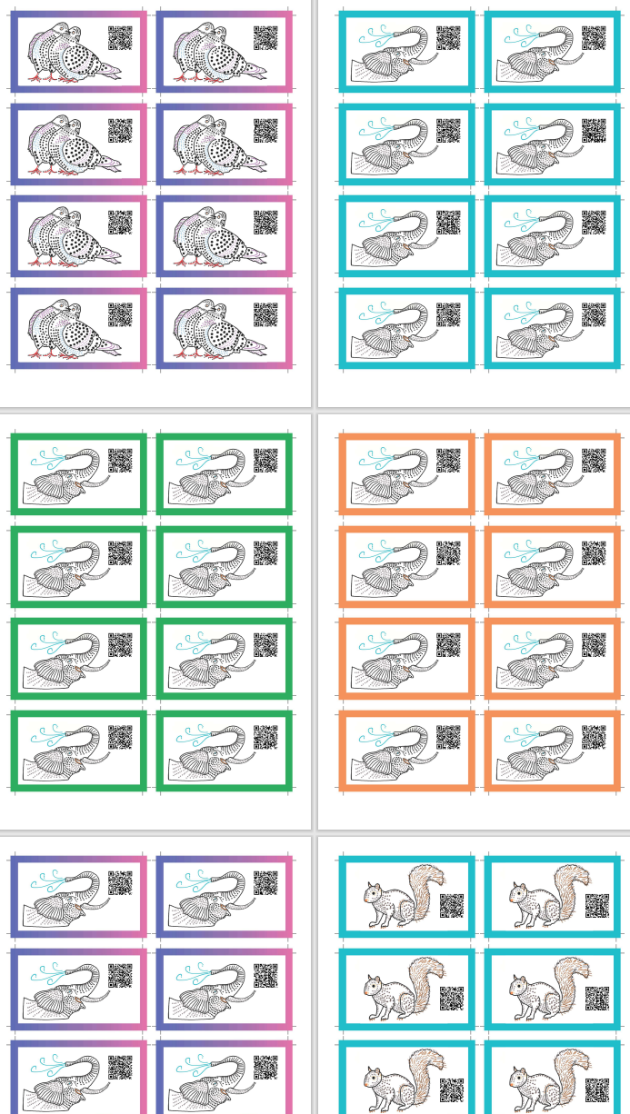 A group of colorful rectangular labels Description automatically
generated with medium
confidence
